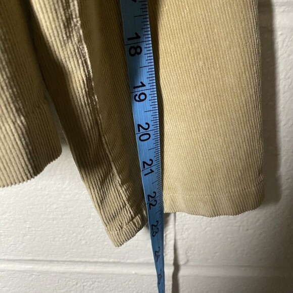 St. Johns Bay Womens Khaki Tan Corduroy Blazer Jacket Pockets Buttons - Picture 11 of 12